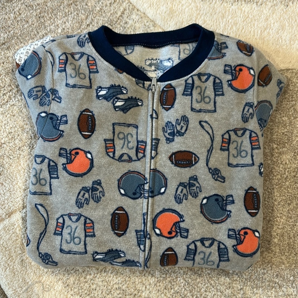 Carters Zip Up Fleece Pajama